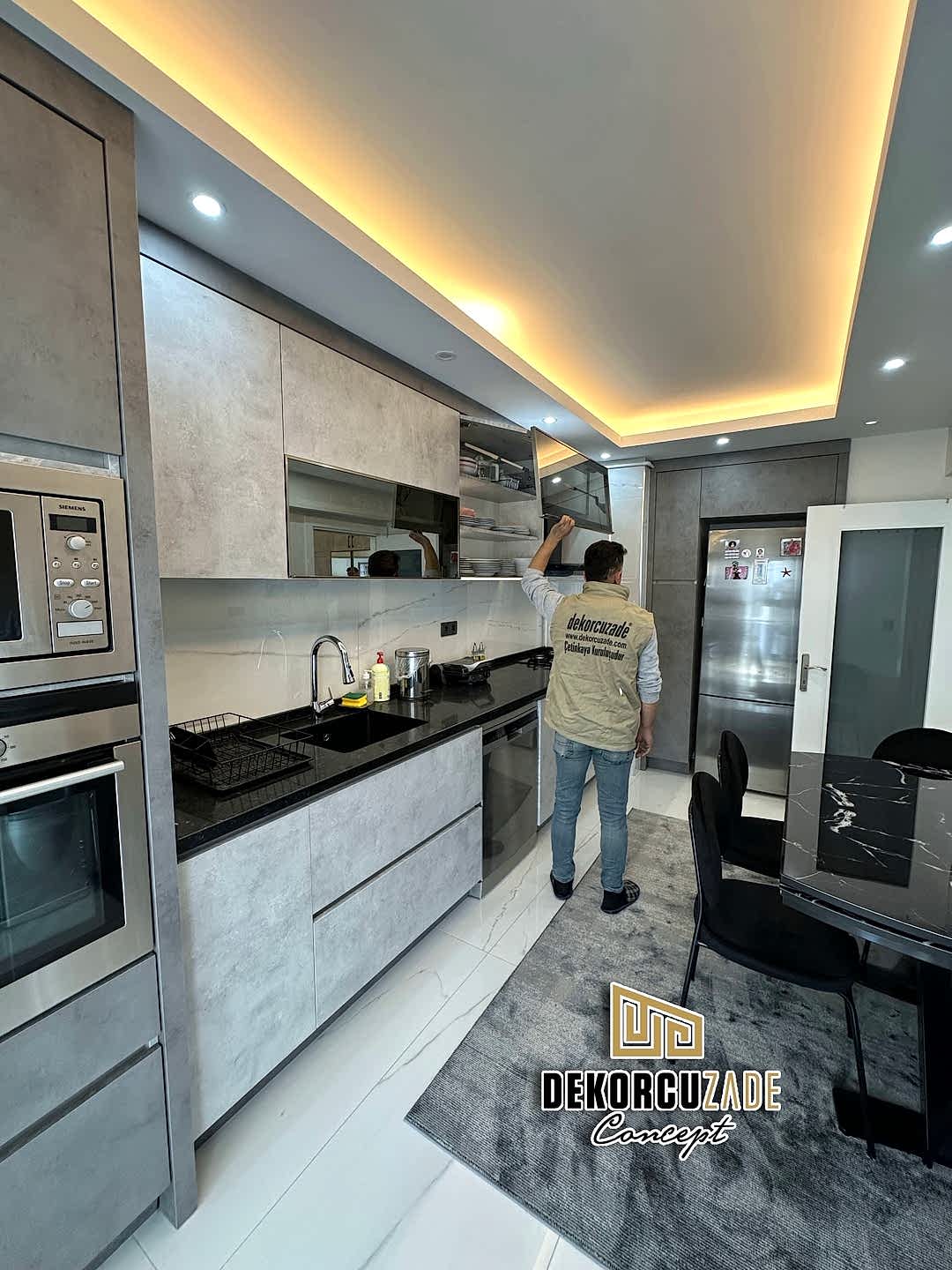 Alvic İspanyol Lake kulpsuz Mutfak Dolabı