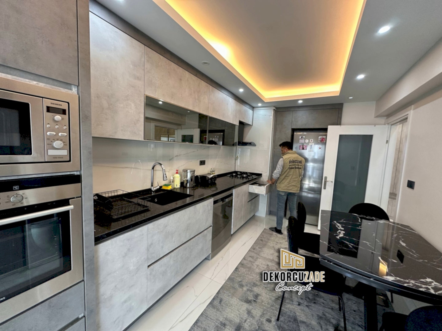 Alvic İspanyol Lake kulpsuz Mutfak Dolabı