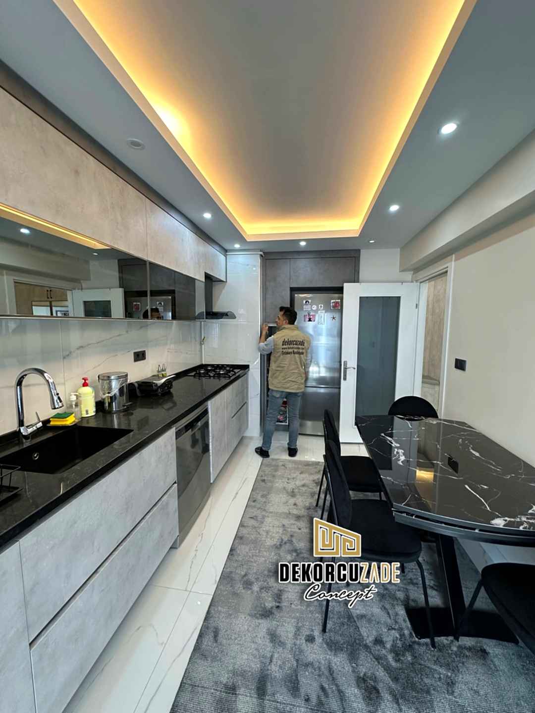 Alvic İspanyol Lake kulpsuz Mutfak Dolabı